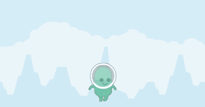 an alien moving its legs on the spot